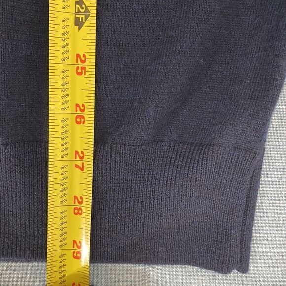 Express Extra Fine Merino Wool navy blue pullover sweater size XL - Picture 8 of 10